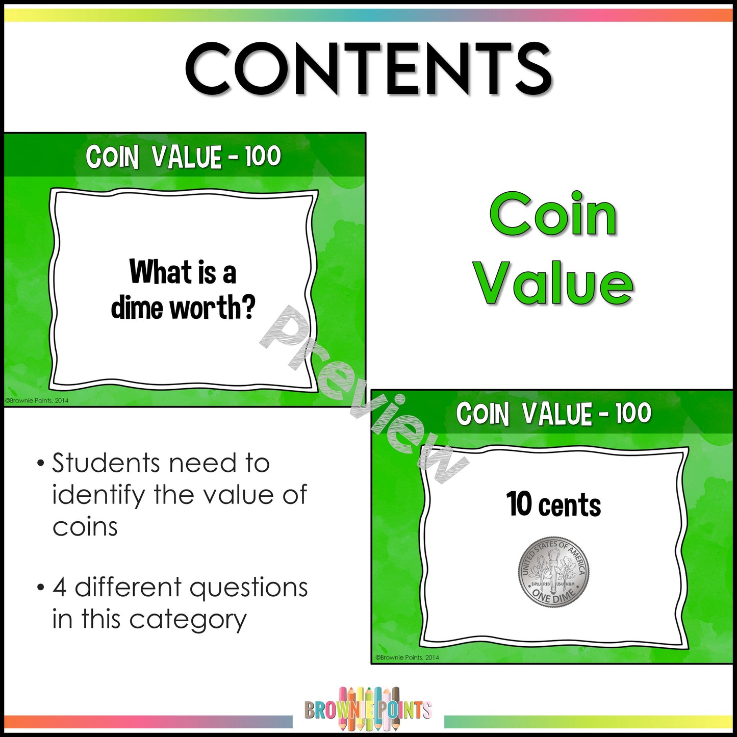 American Coins PowerPoint Game