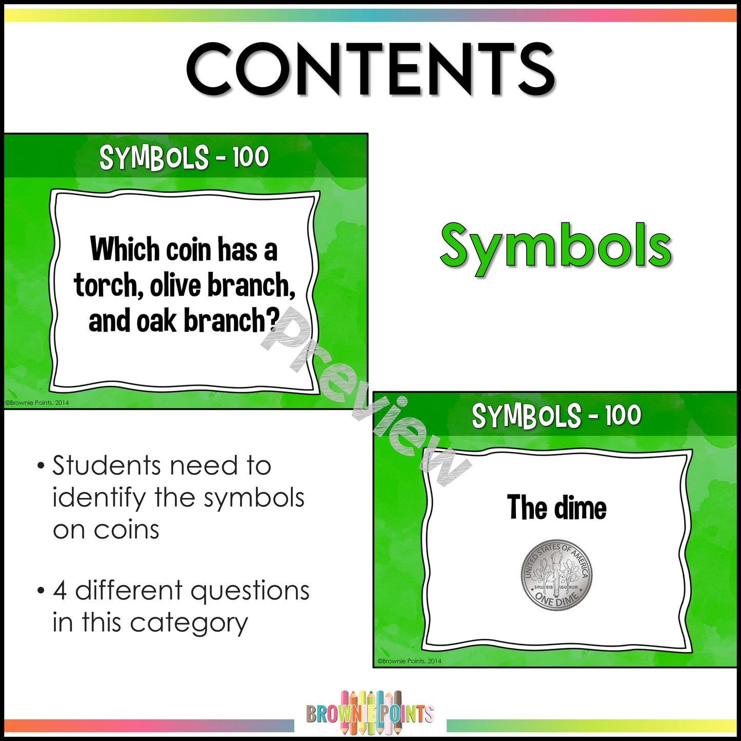American Coins PowerPoint Game