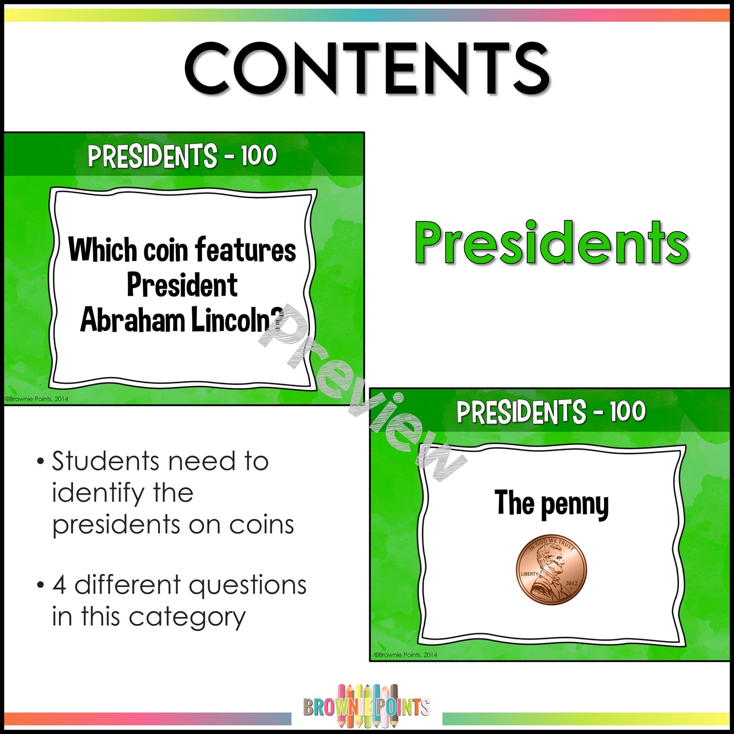 American Coins PowerPoint Game