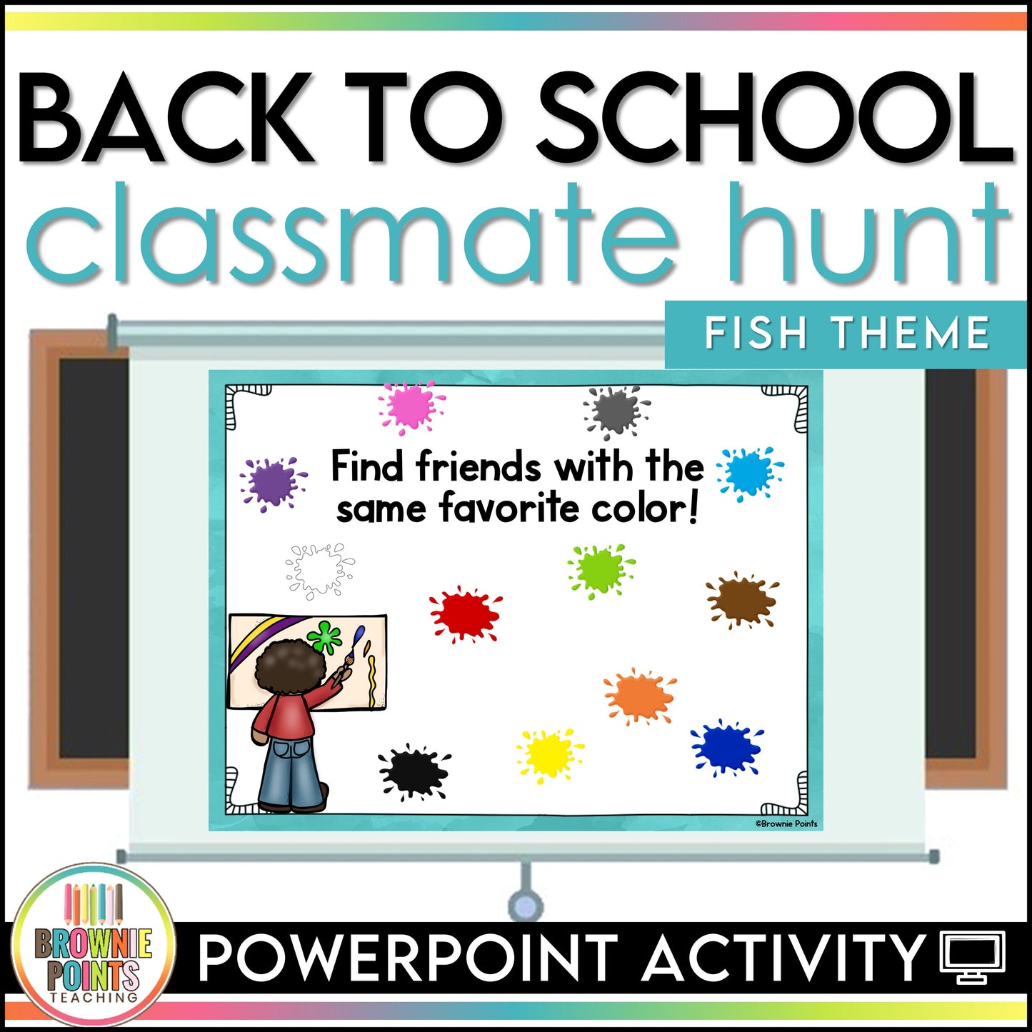 Back to School Classmate Hunt - Fish Theme
