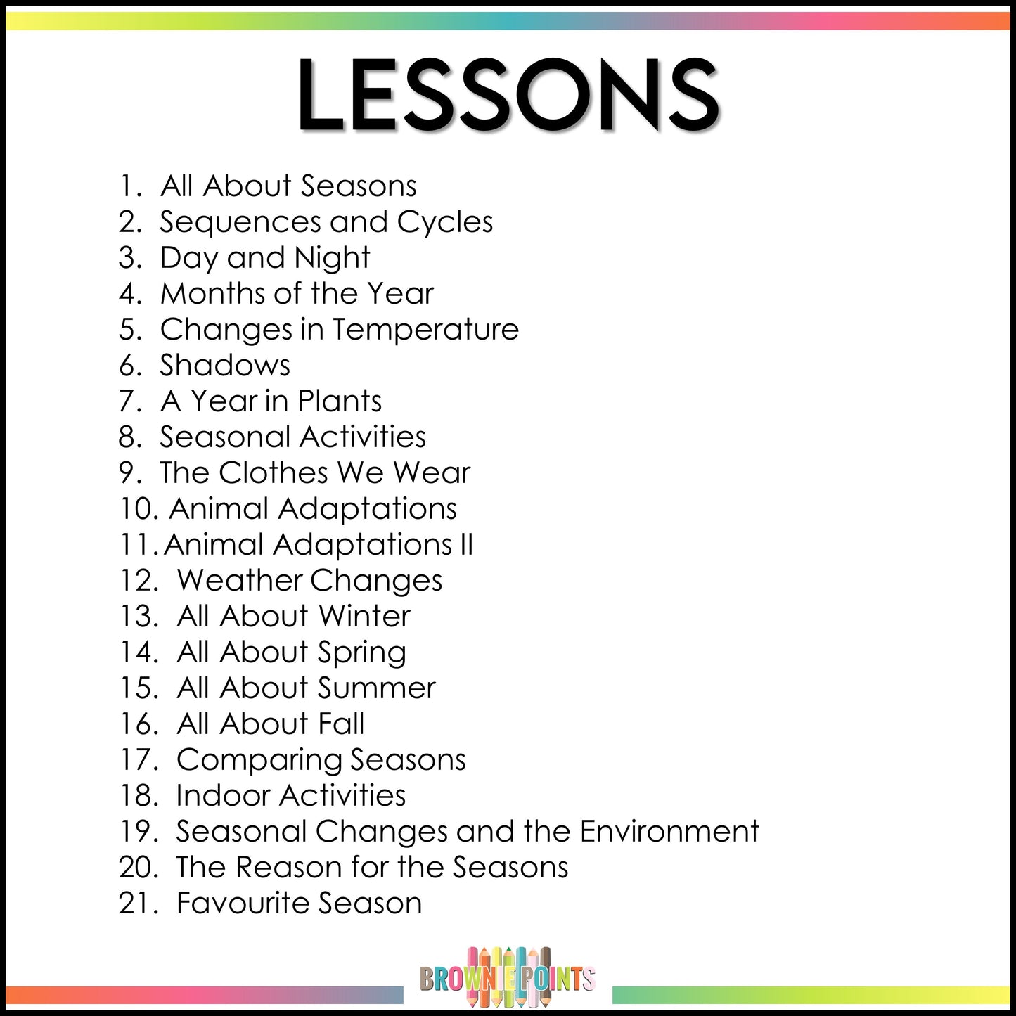 Daily and Seasonal Changes