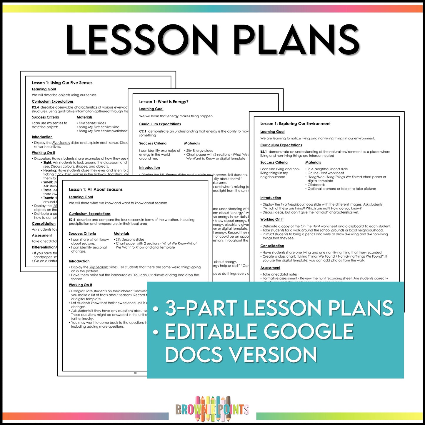 Grade 1 Science Bundle - Ontario Curriculum