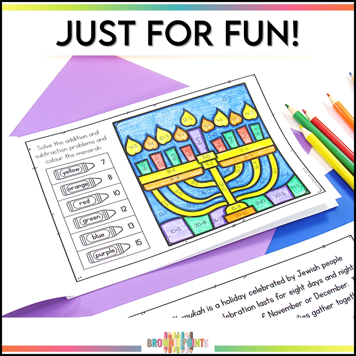 Hanukkah Mini Book