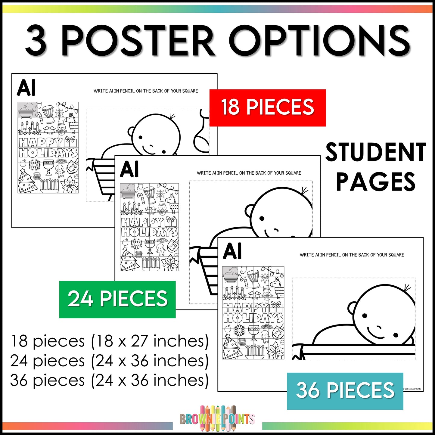Winter Holidays Around the World Collaborative Poster