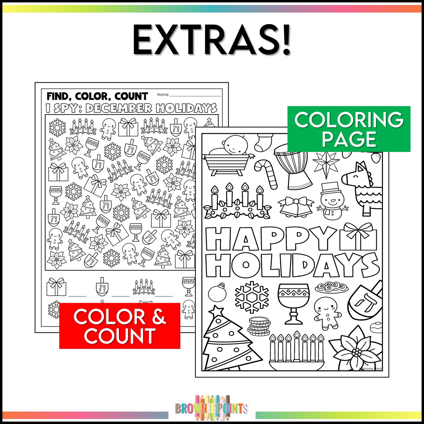 Winter Holidays Around the World Collaborative Poster
