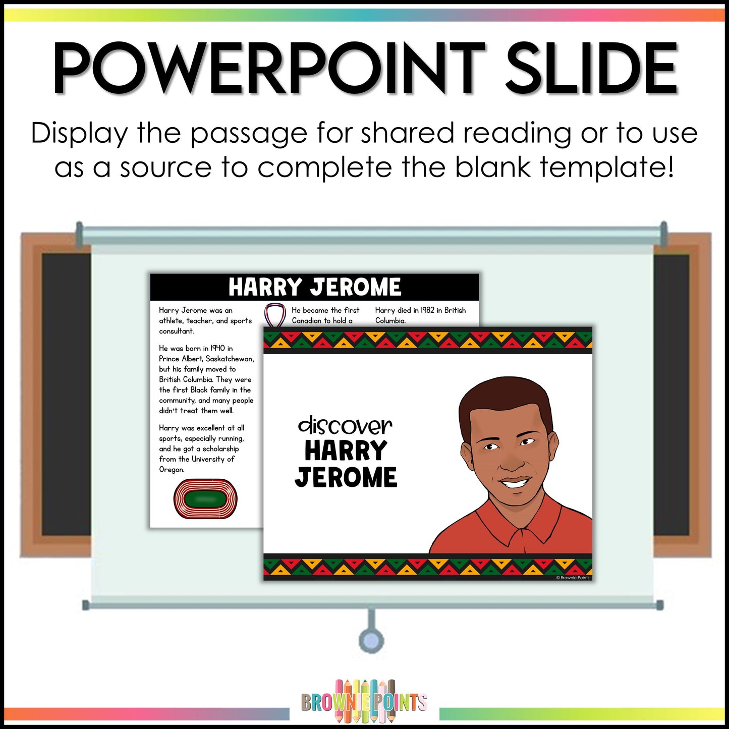 Harry Jerome Trifold Biography