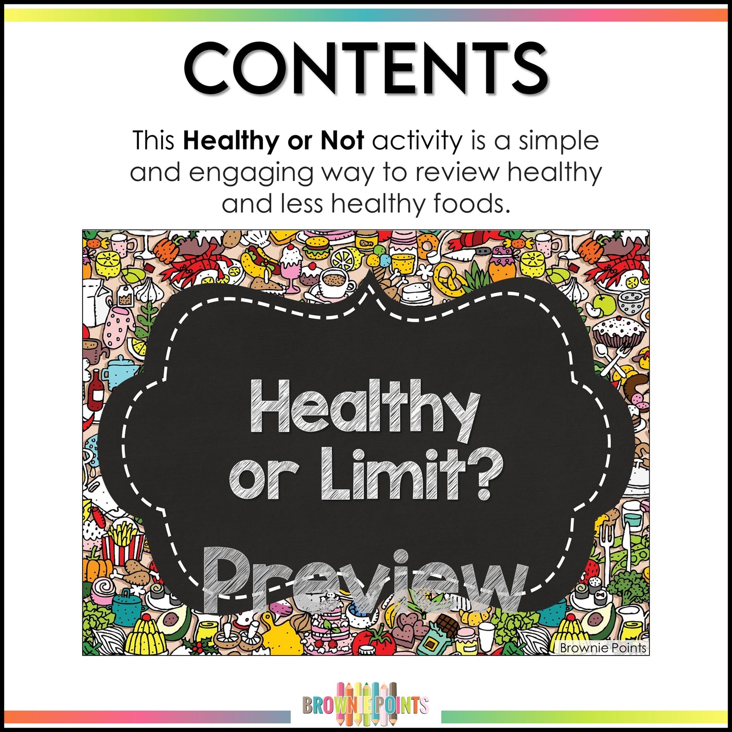 Identifying Healthy Foods