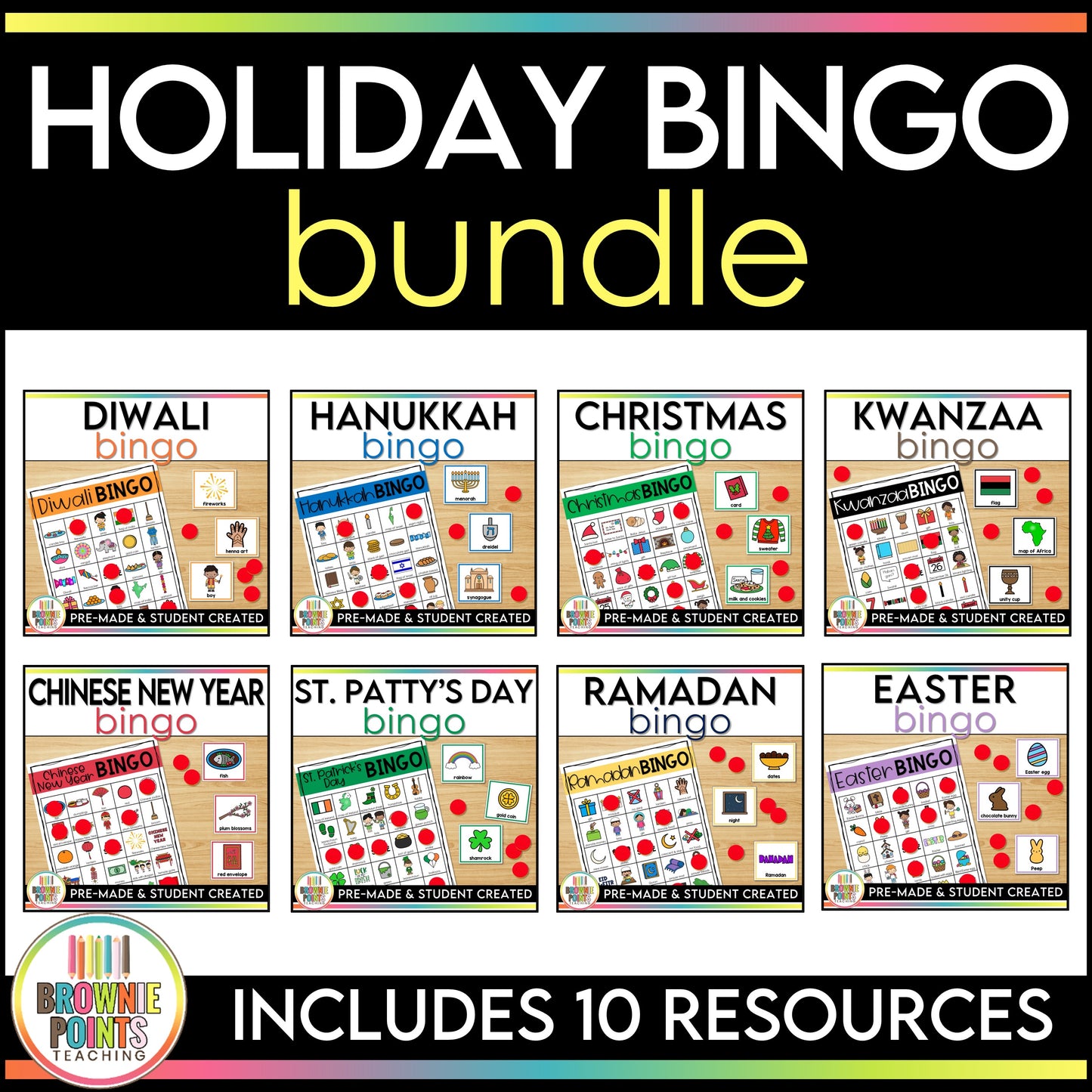 Holiday Bingo Games Bundle