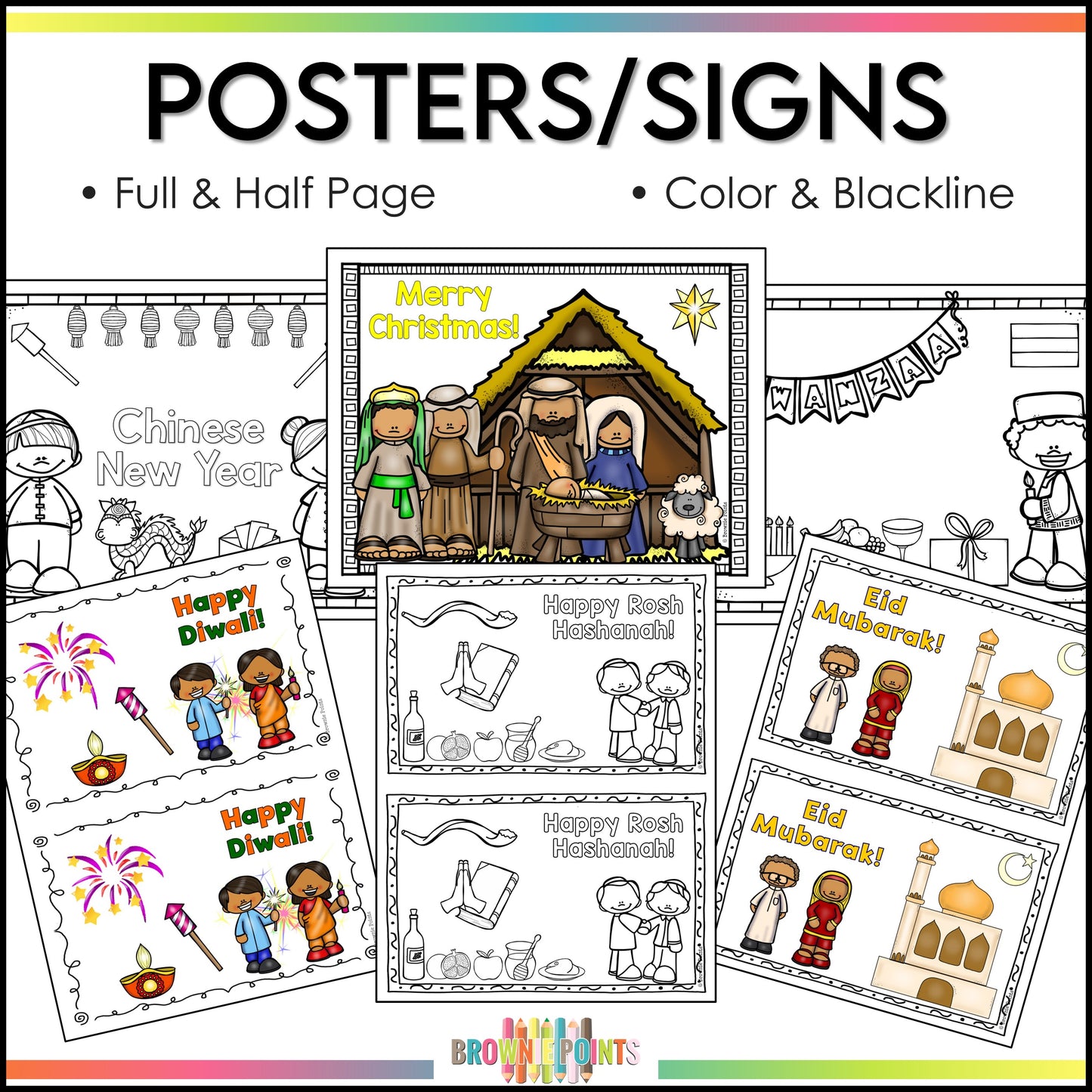 Holiday Posters and Cards Bundle