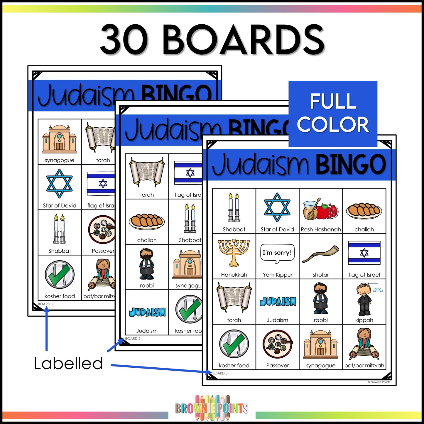 Judaism Bingo