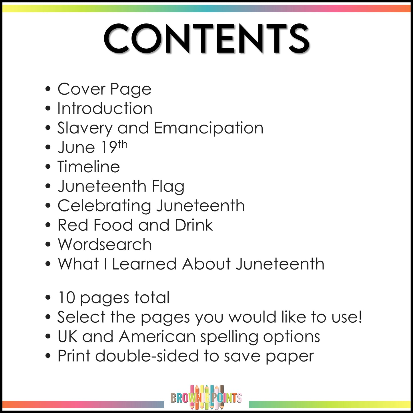 Juneteenth Mini Book