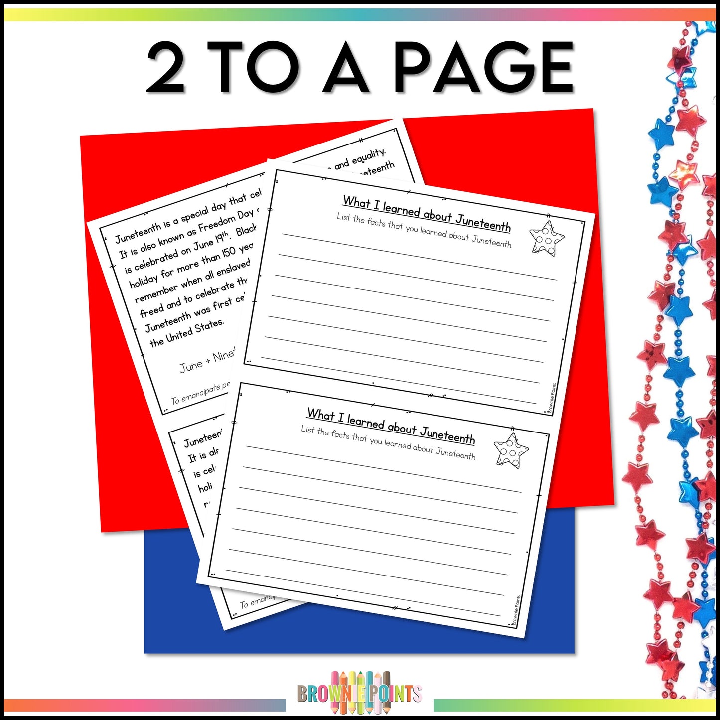 Juneteenth Mini Book