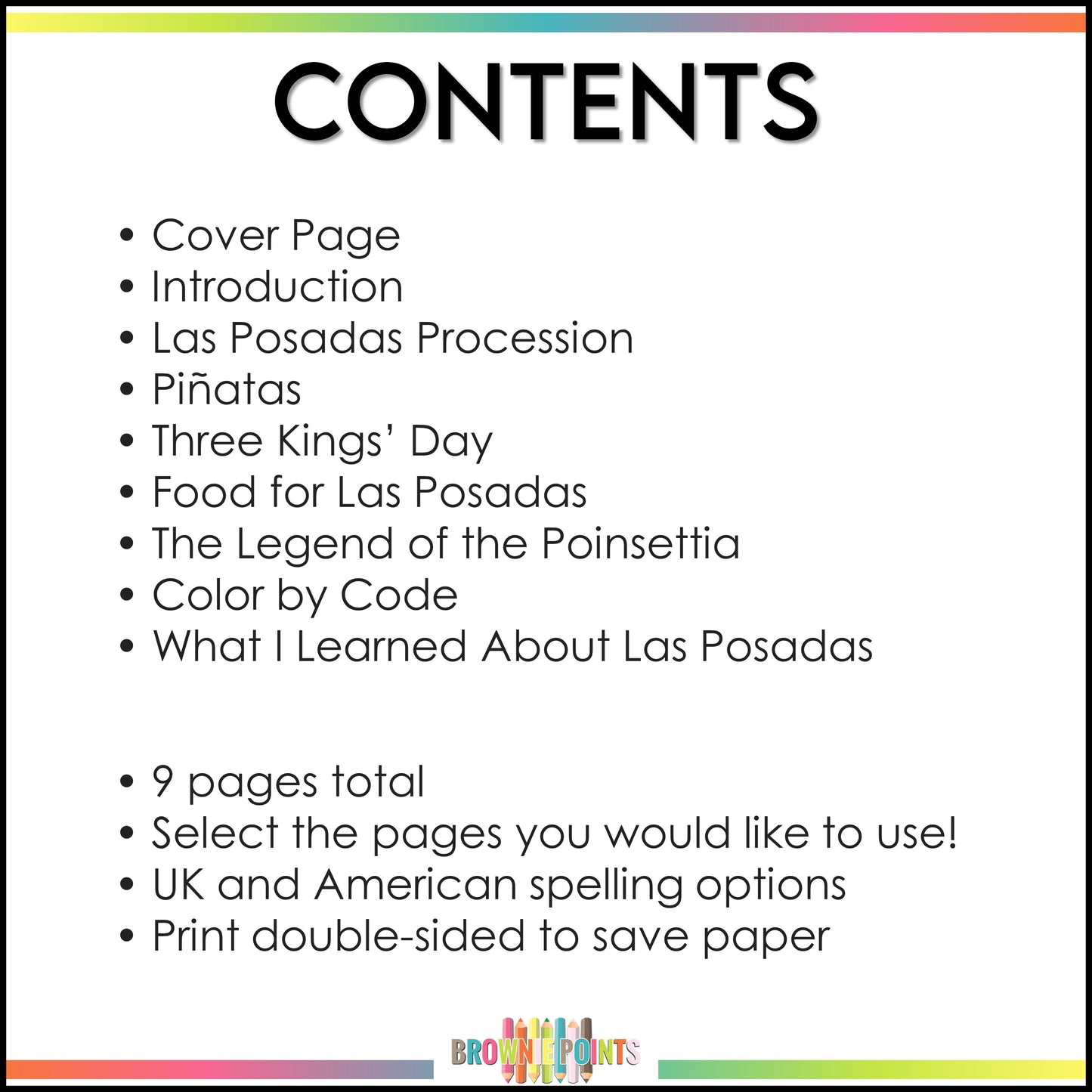 Las Posadas Mini Book