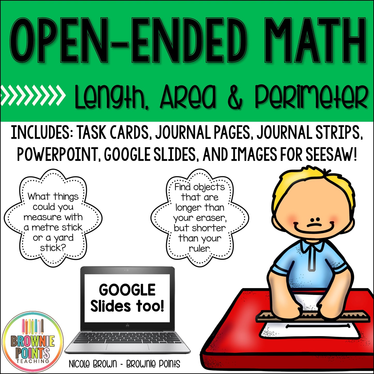 Open-Ended Math Questions - Length, Area & Perimeter