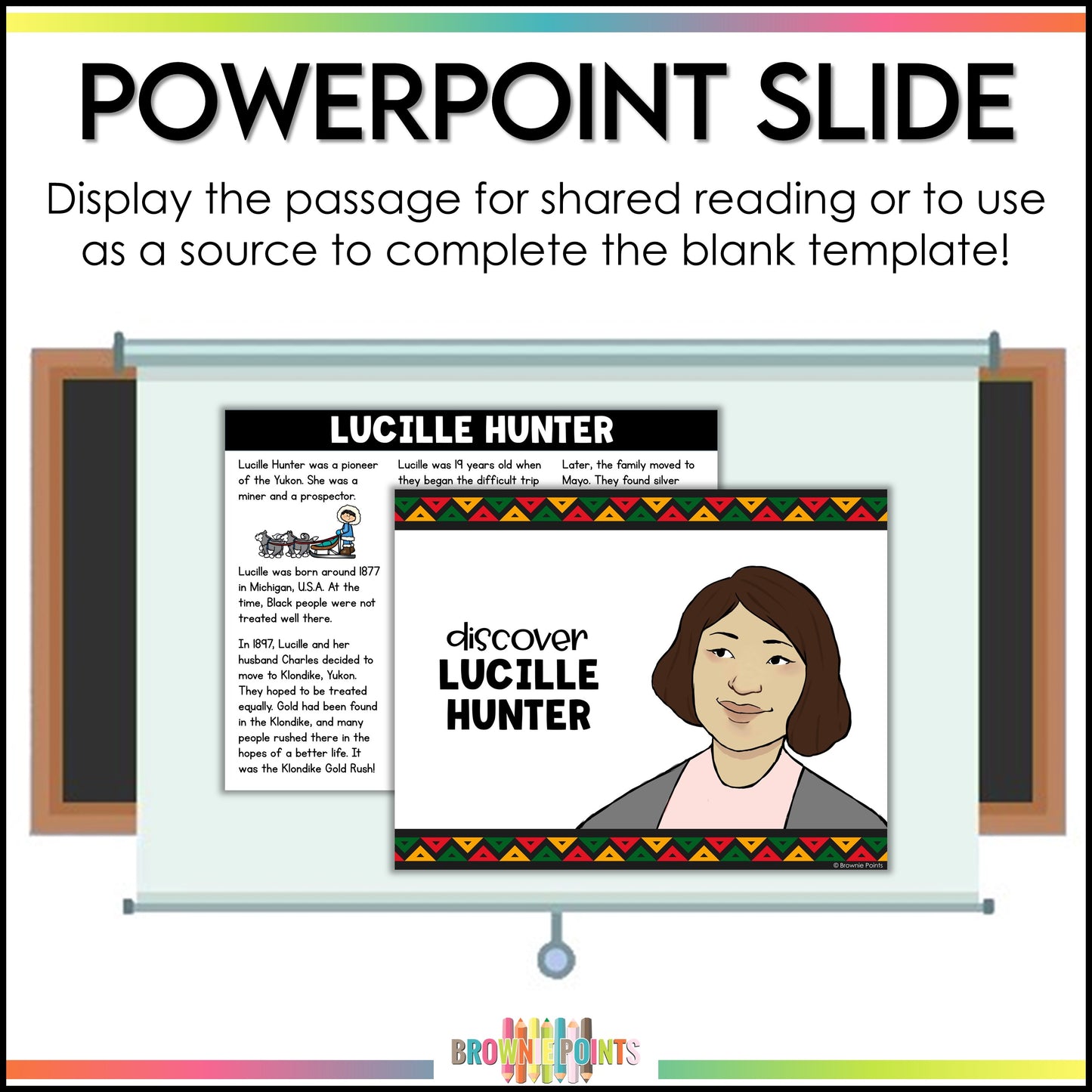 Lucille Hunter Trifold Biography