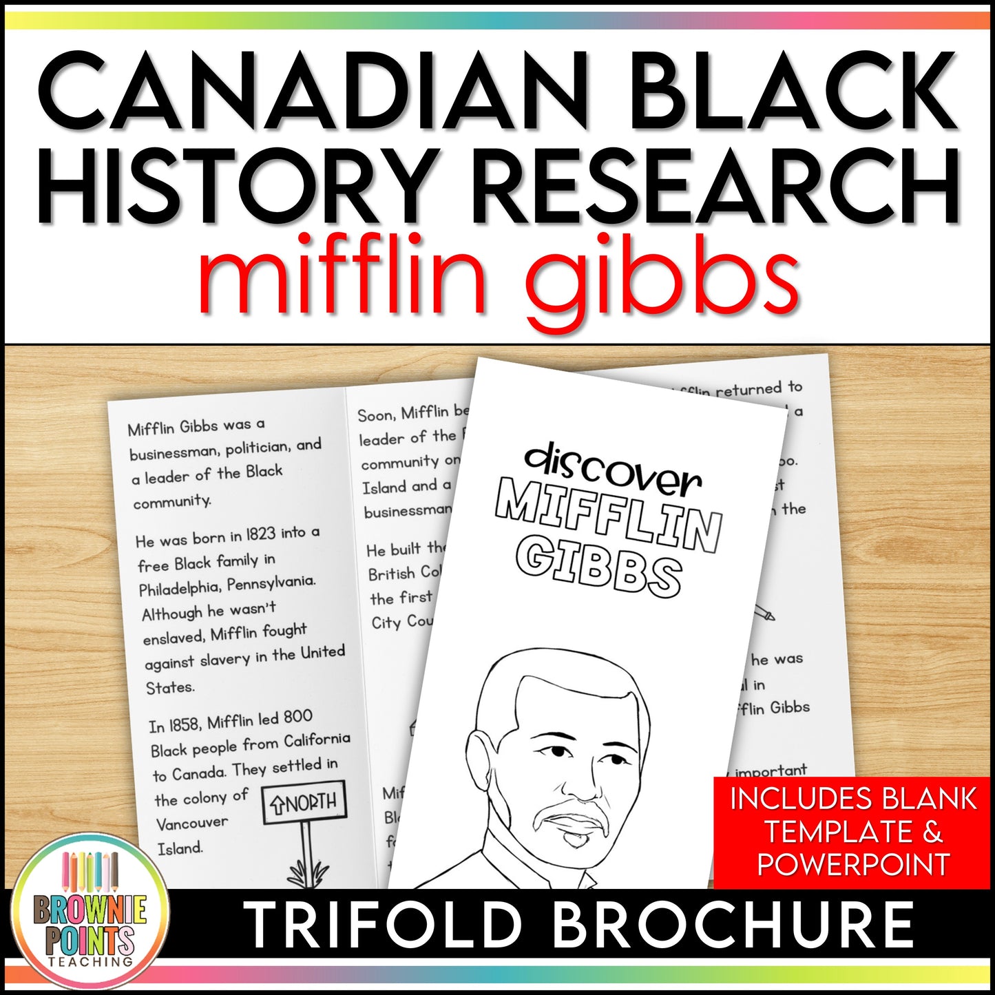 Mifflin Gibbs Trifold Biography
