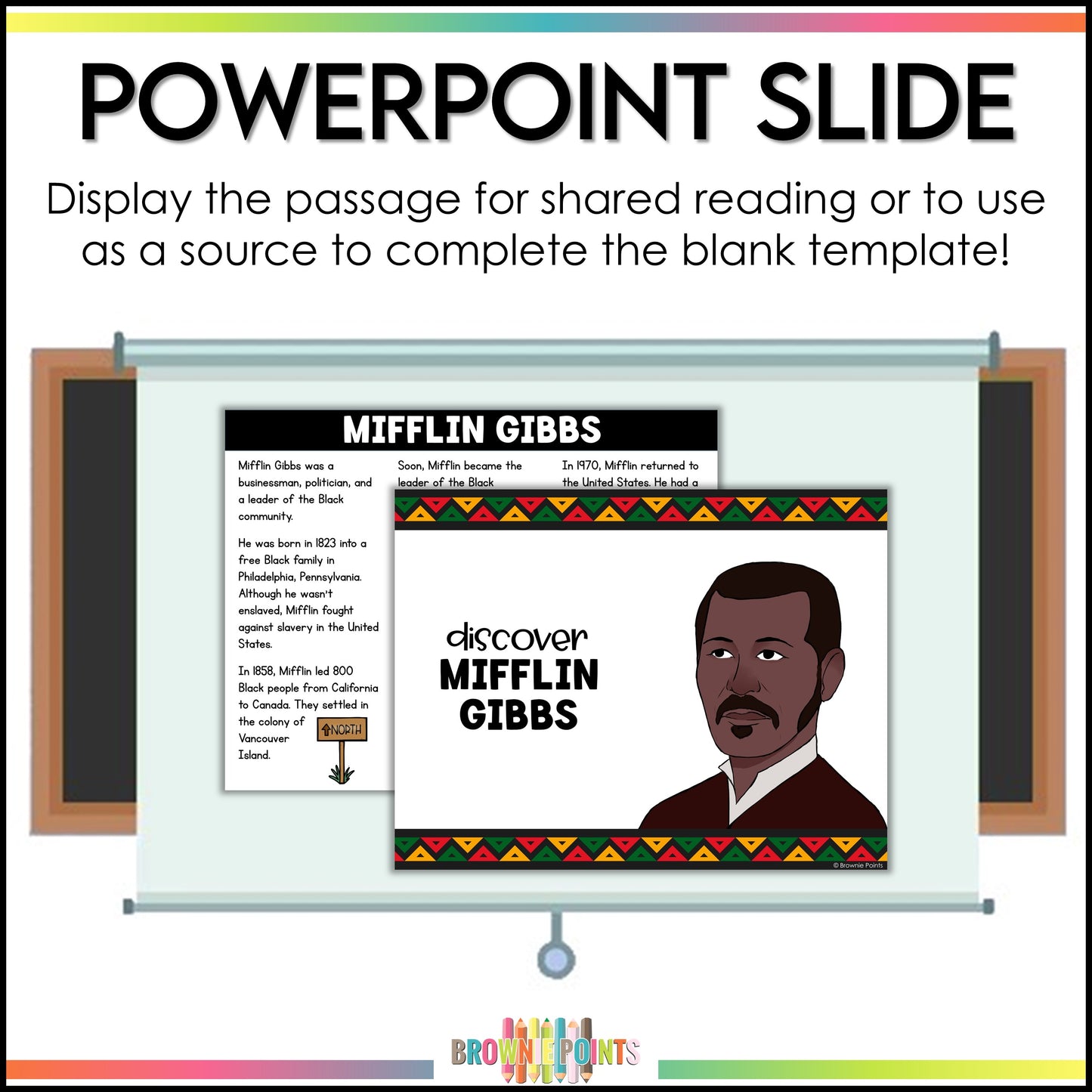 Mifflin Gibbs Trifold Biography