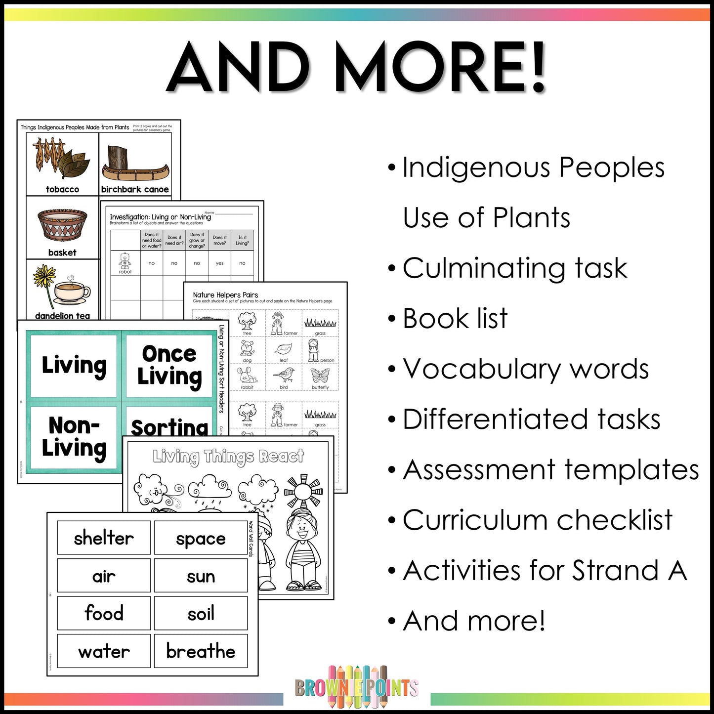 Needs and Characteristics of Living Things