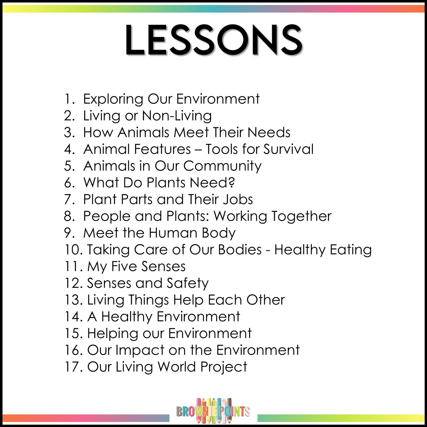 Needs and Characteristics of Living Things