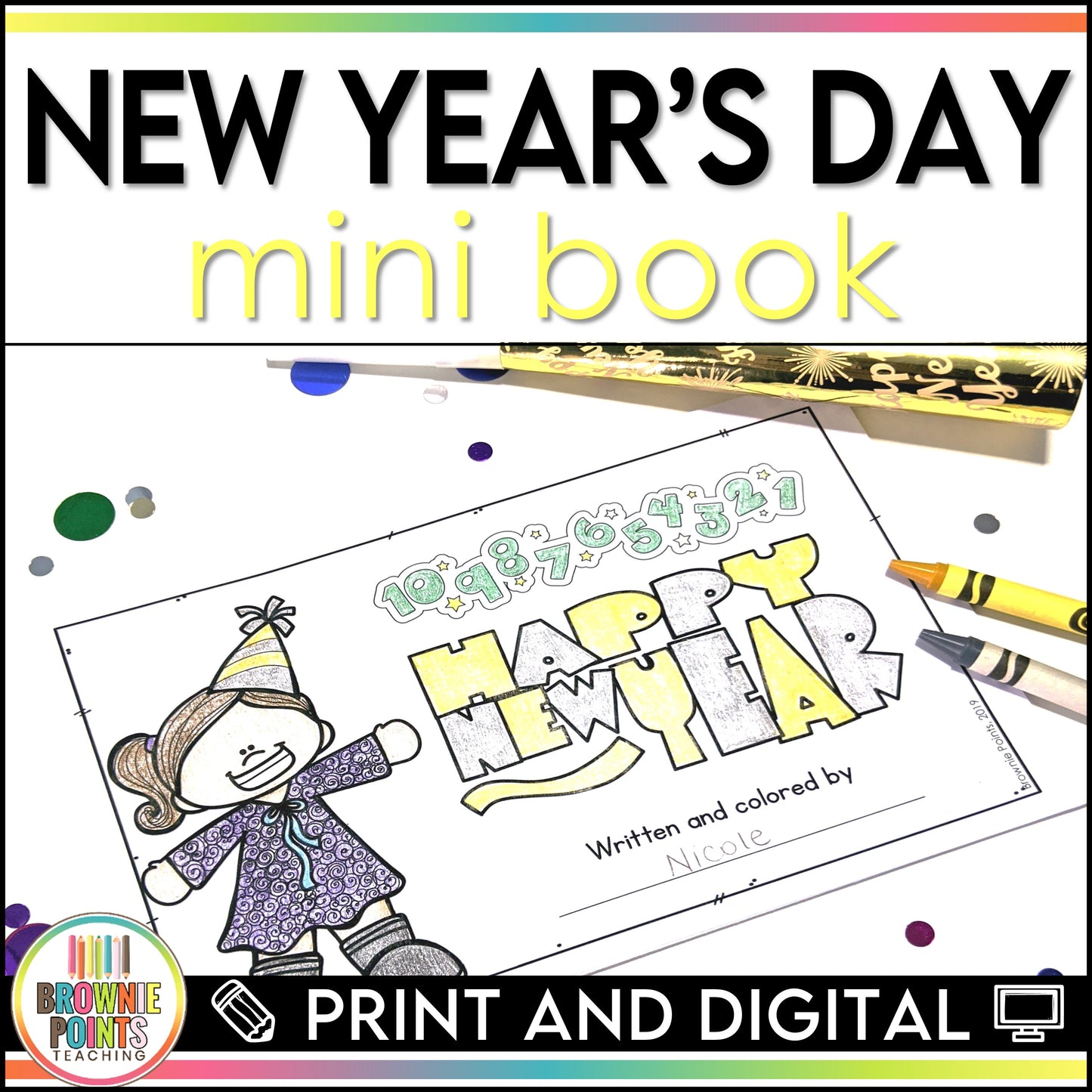New Year's Day Mini Book