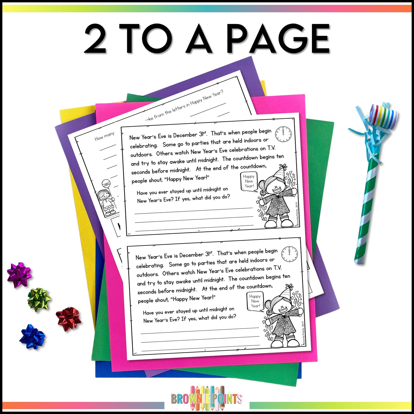 New Year's Day Mini Book