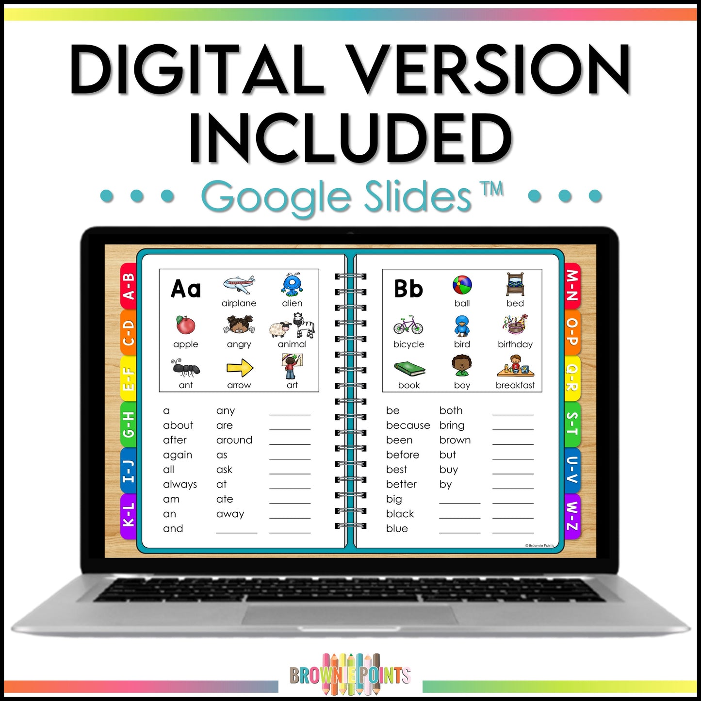 Personal Picture Dictionary with Sight Words