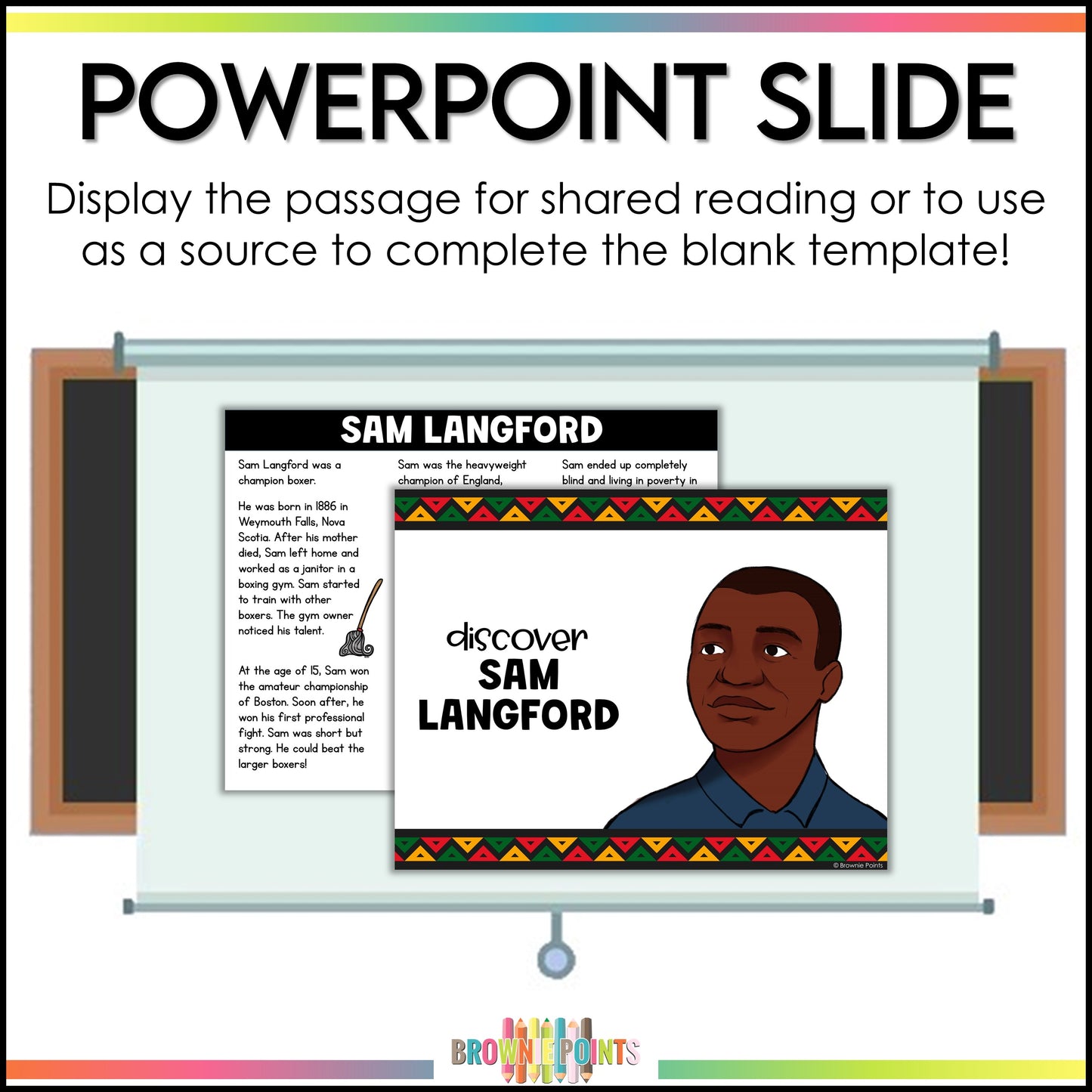 Sam Langford Trifold Biography