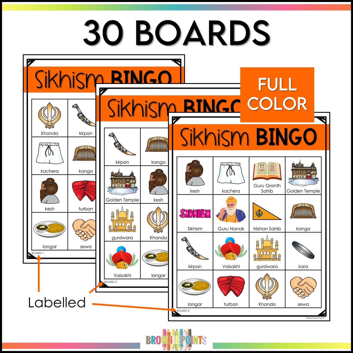 Sikhism Bingo