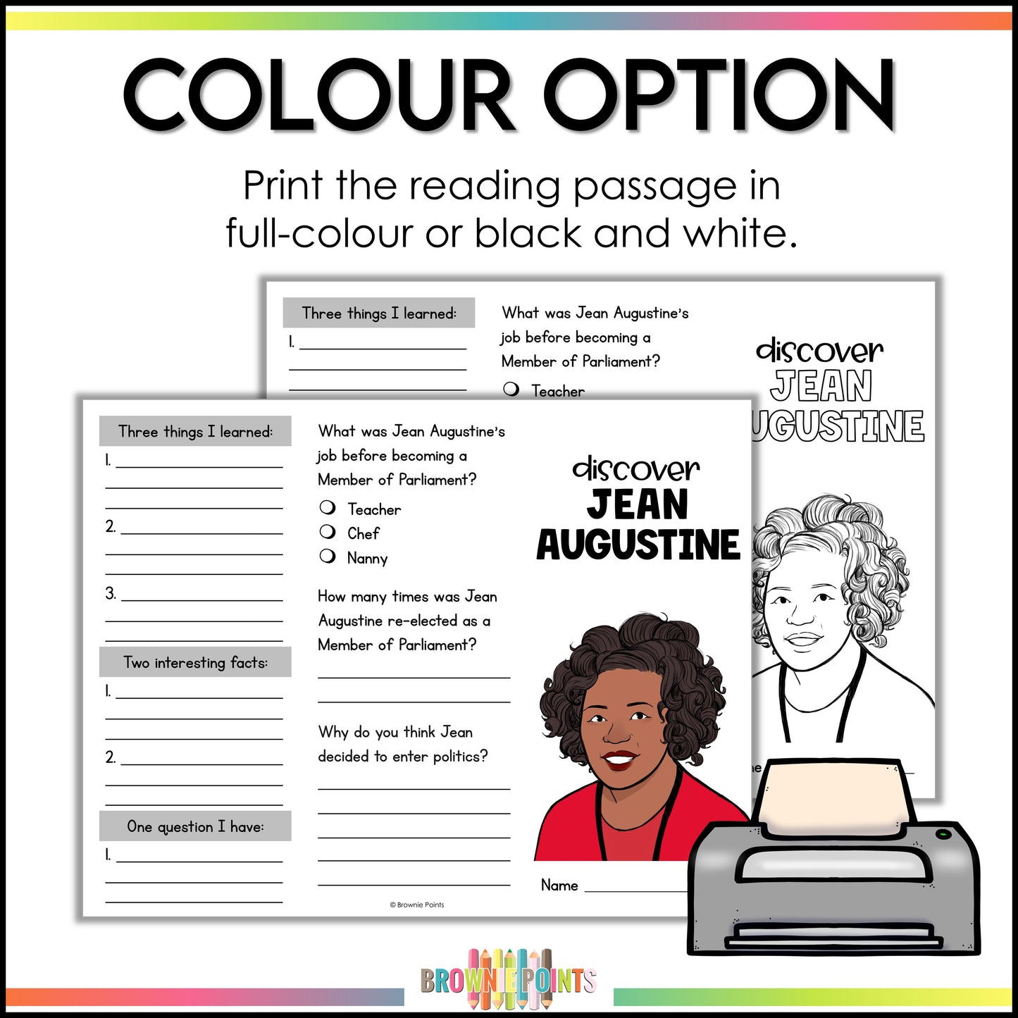 Canadian Black History Trifold Brochures Bundle