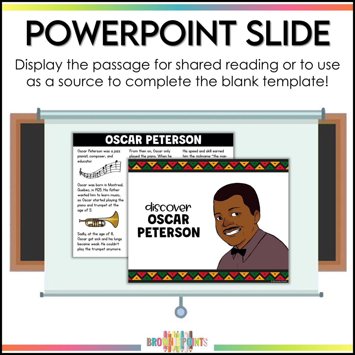 Oscar Peterson Trifold Biography