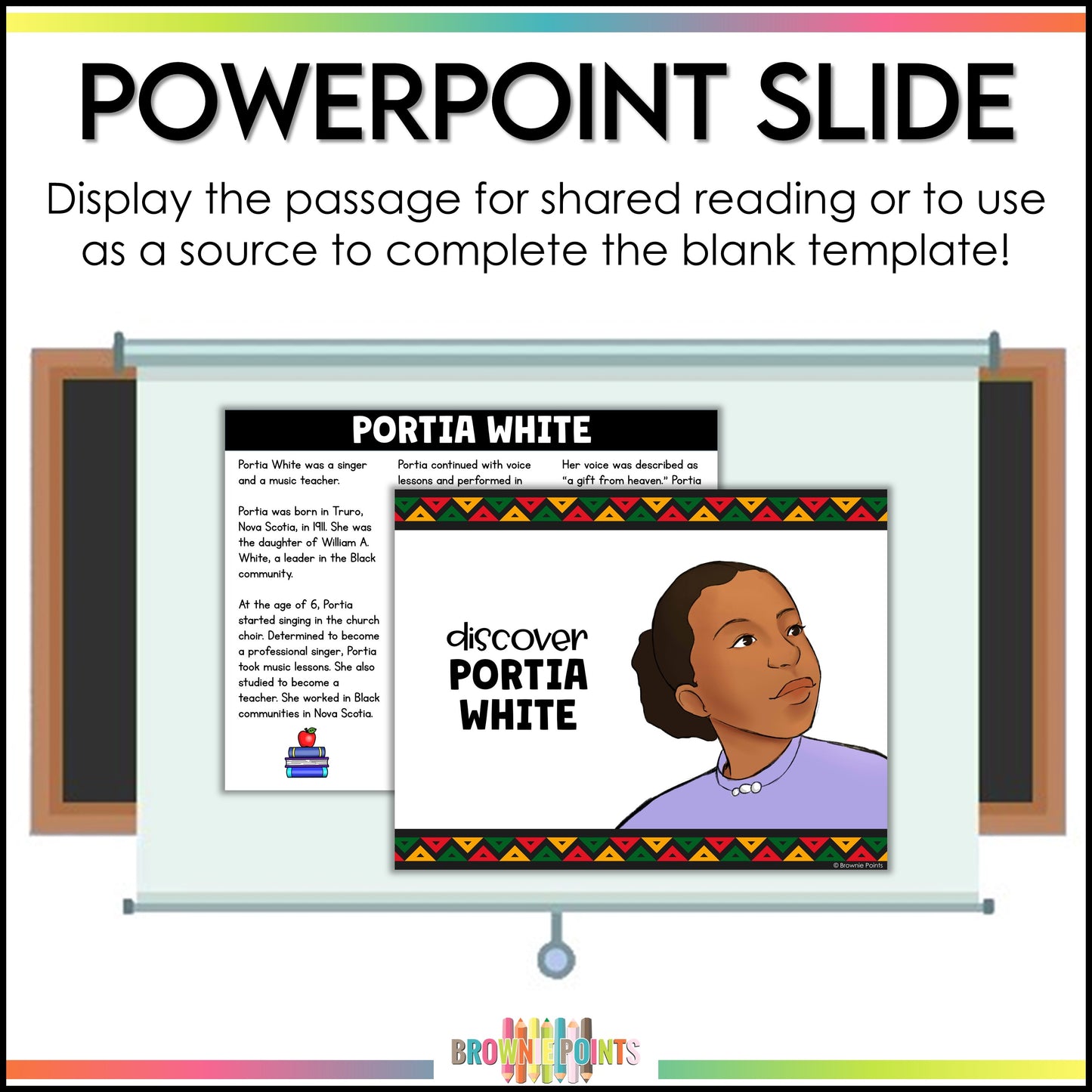 Portia White Trifold Biography
