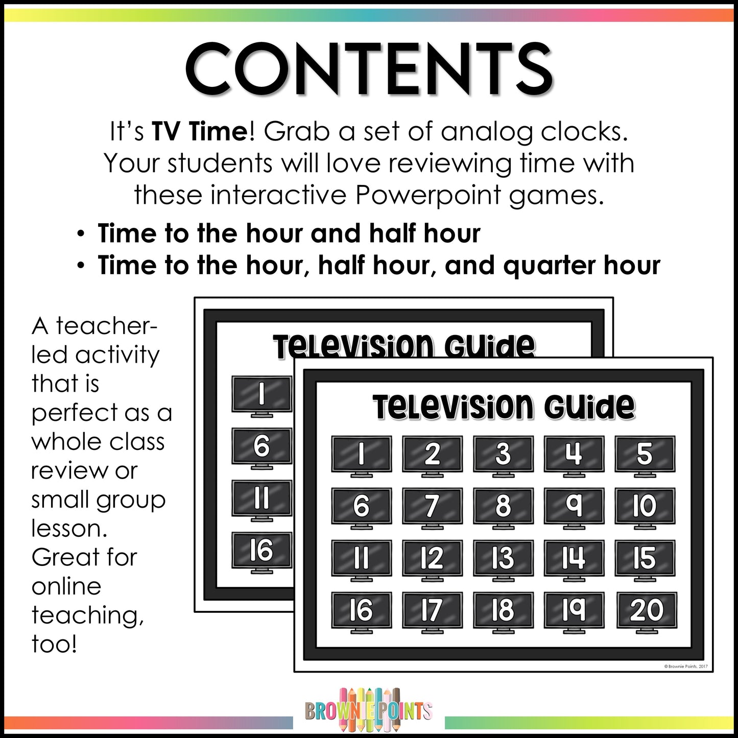 Telling Time PowerPoint Games Bundle