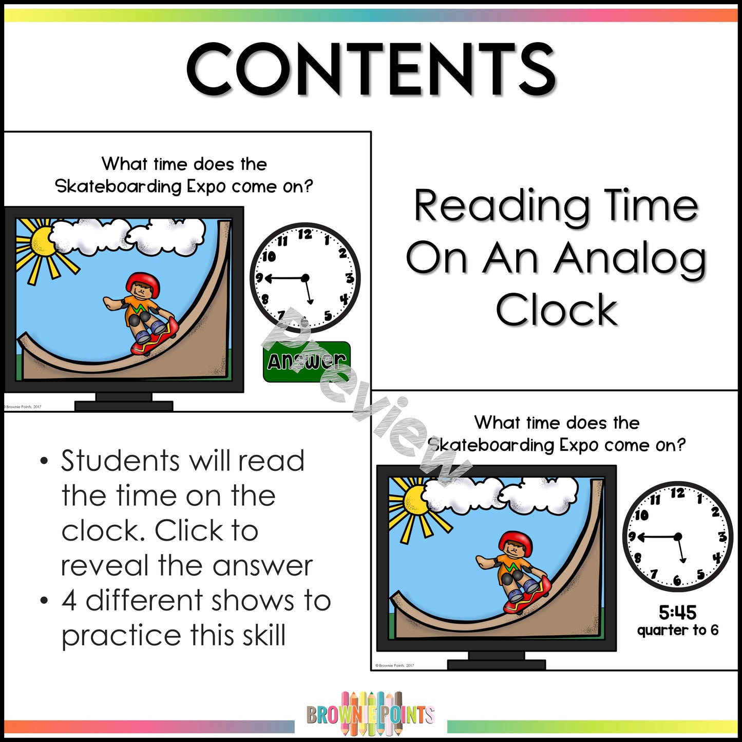 Telling Time PowerPoint Games Bundle