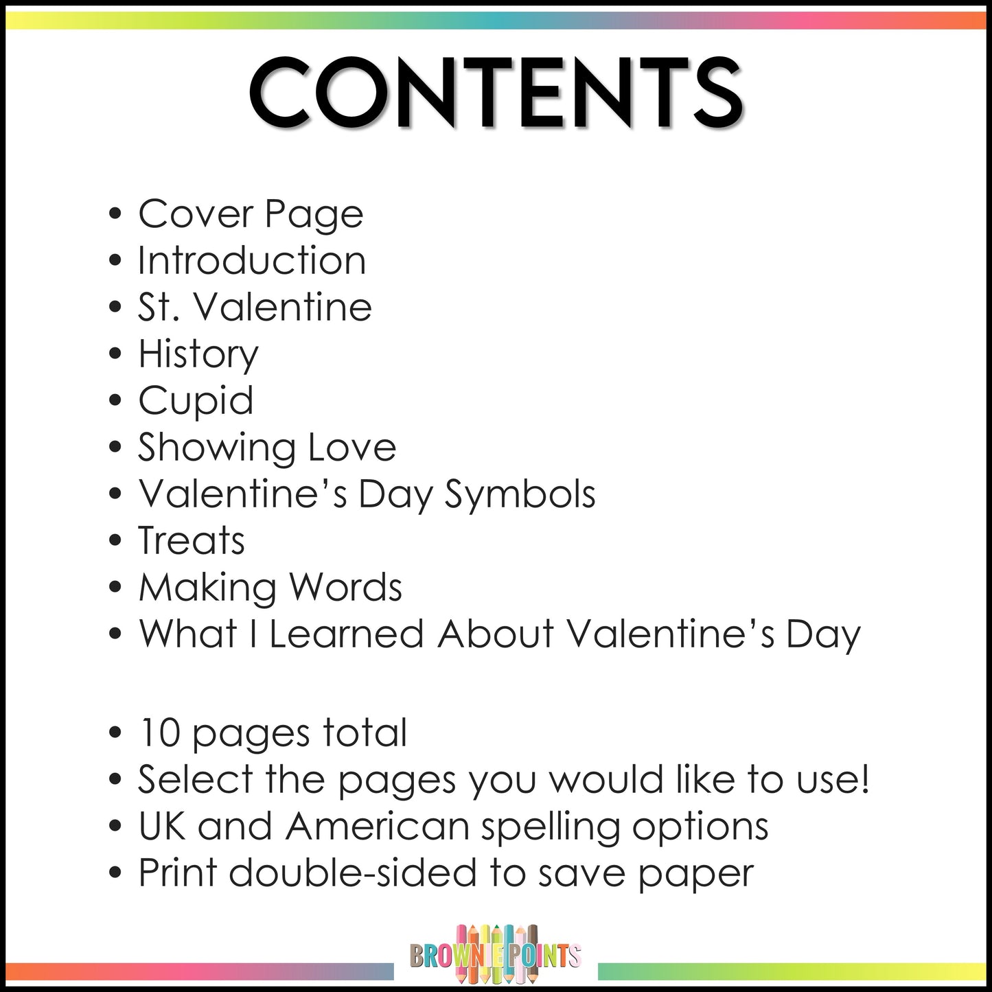 Valentine's Day Mini Book