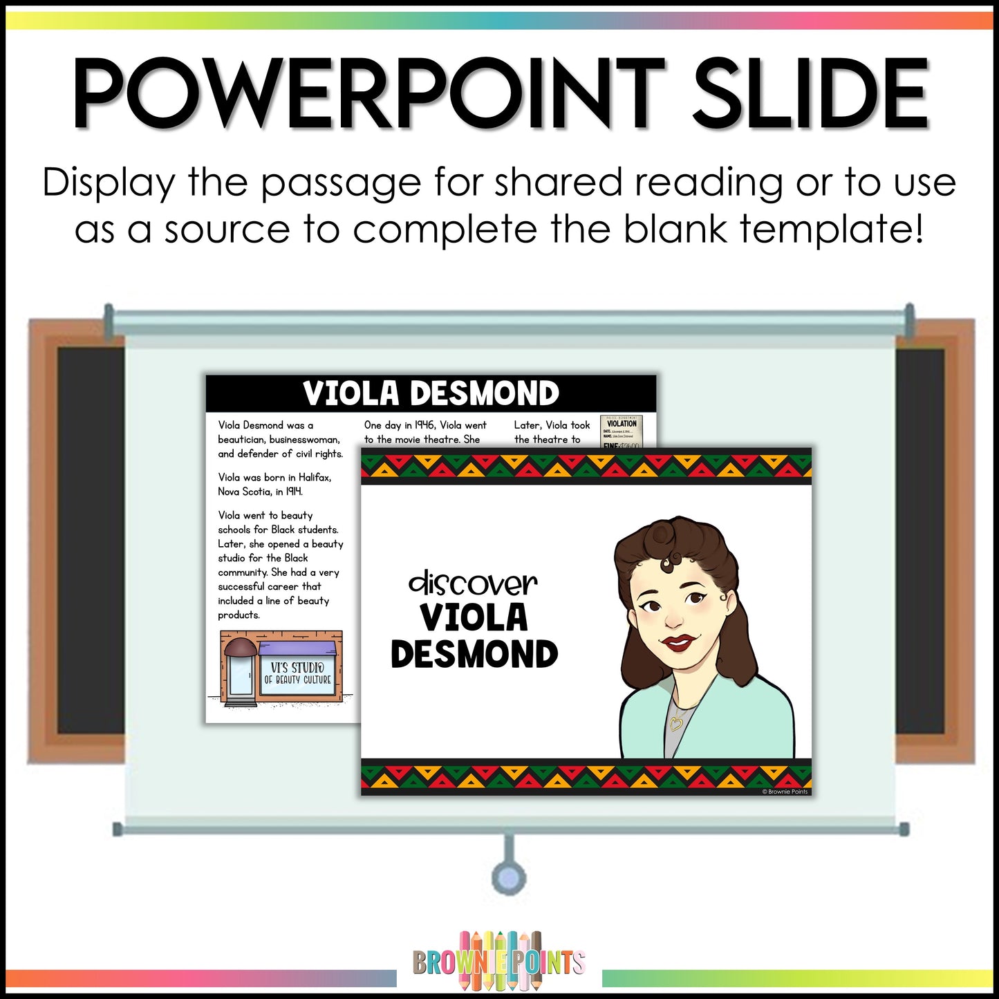 Viola Desmond Trifold Biography