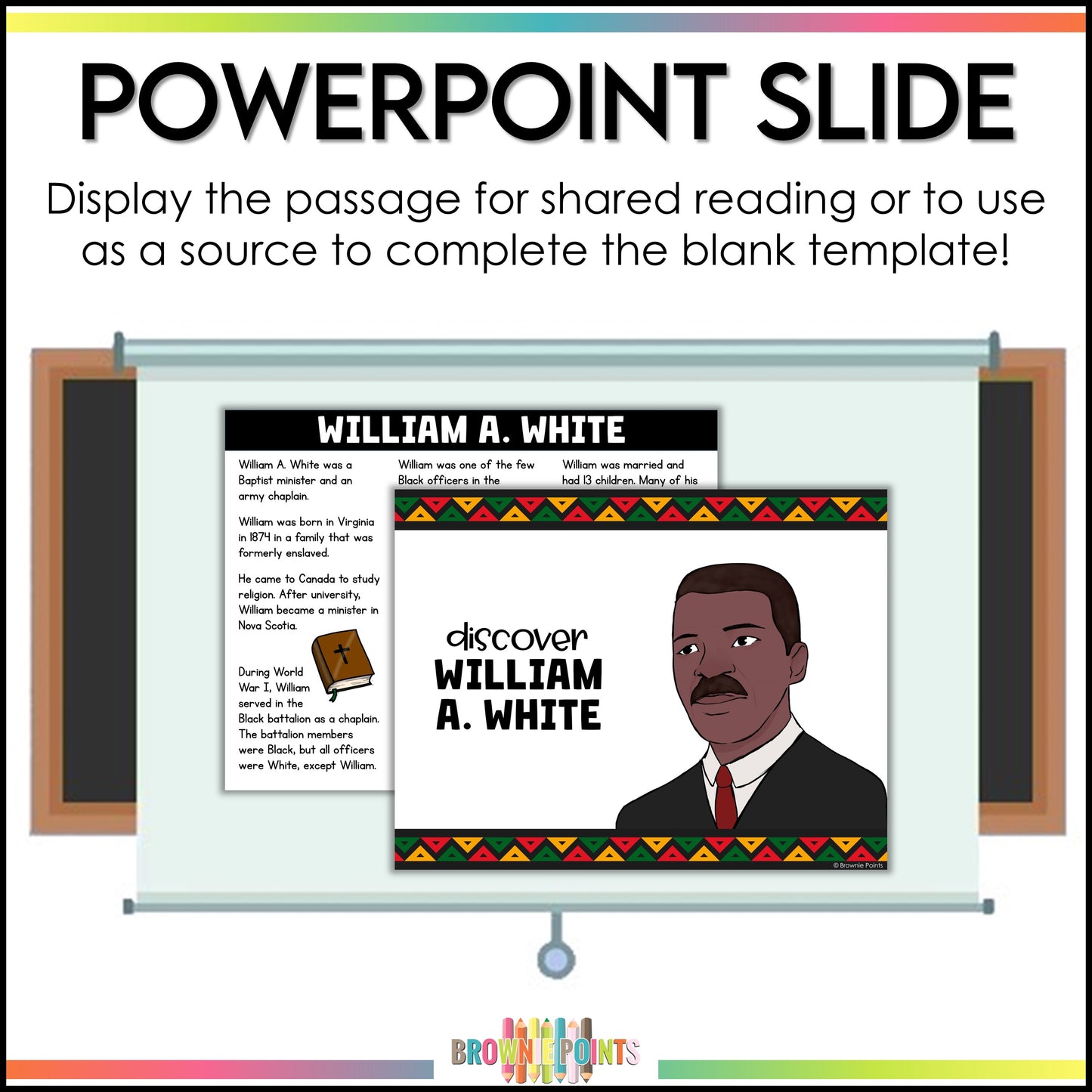 William A. White Trifold Biography