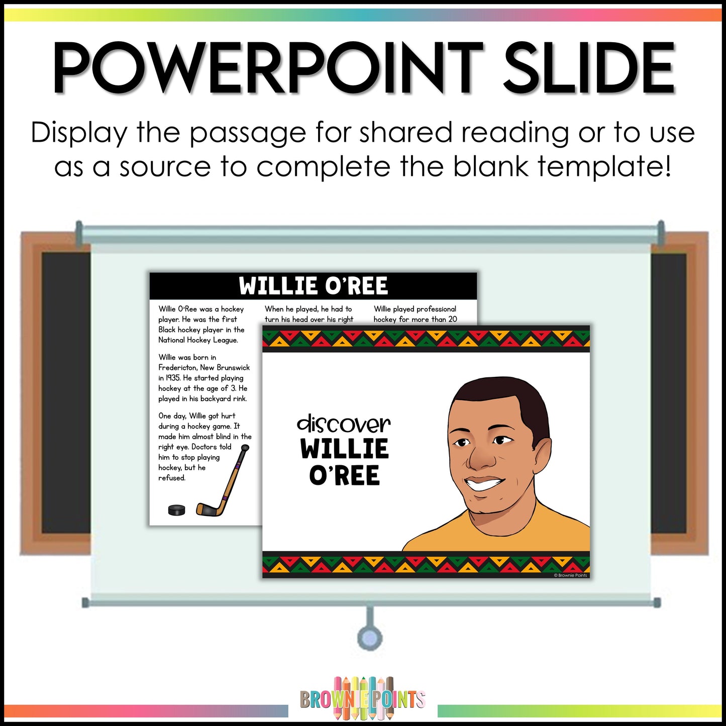 Willie O'Ree Trifold Biography