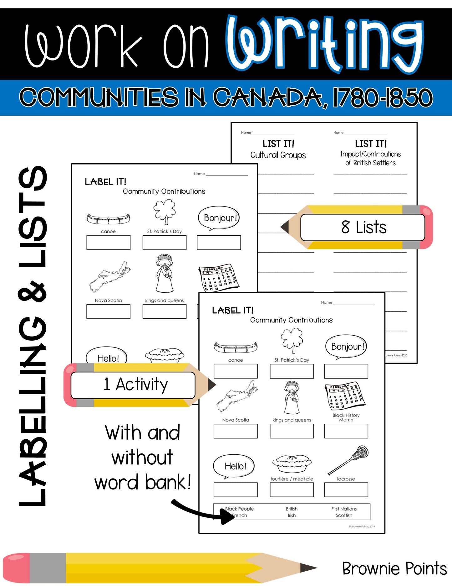 Work on Writing - Communities in Canada, 1780-1850