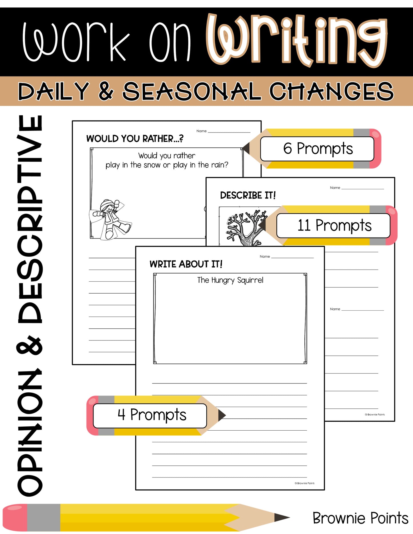 Work on Writing - Daily and Seasonal Changes
