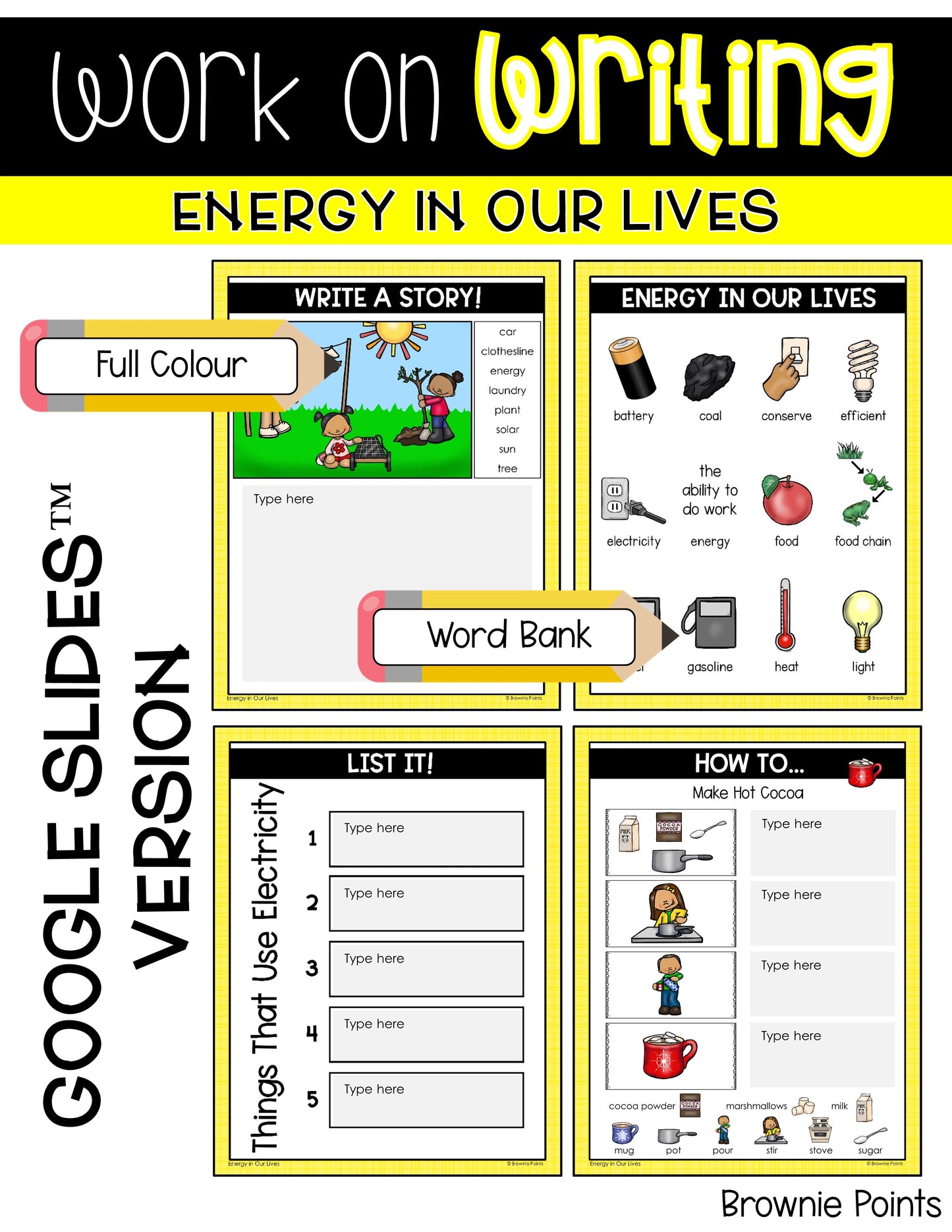 Work on Writing - Energy In Our Lives