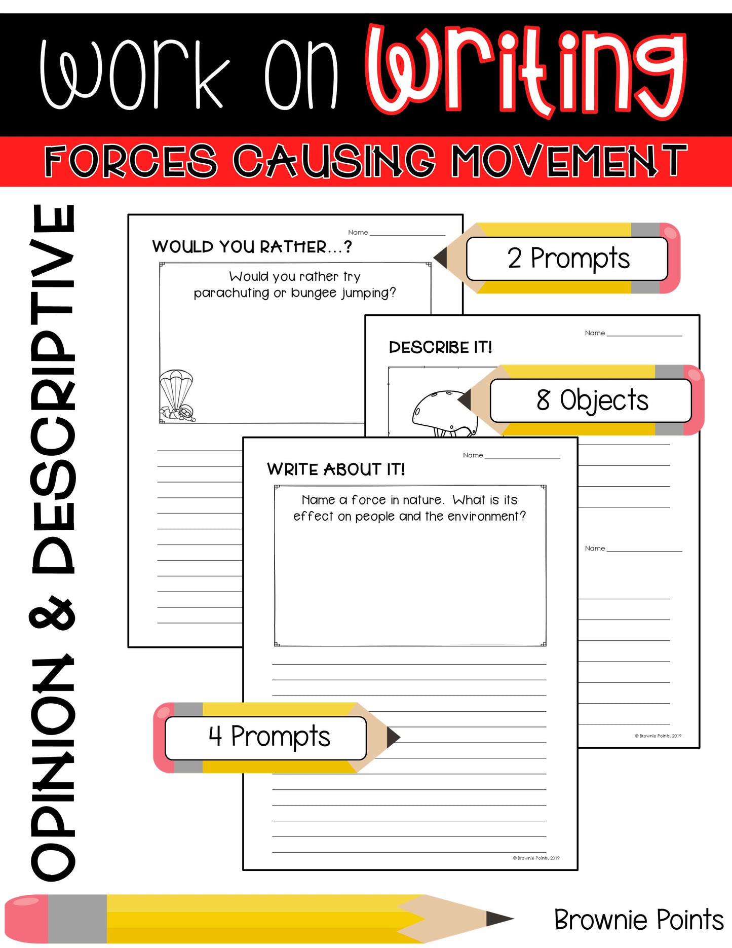 Work on Writing - Forces Causing Movement