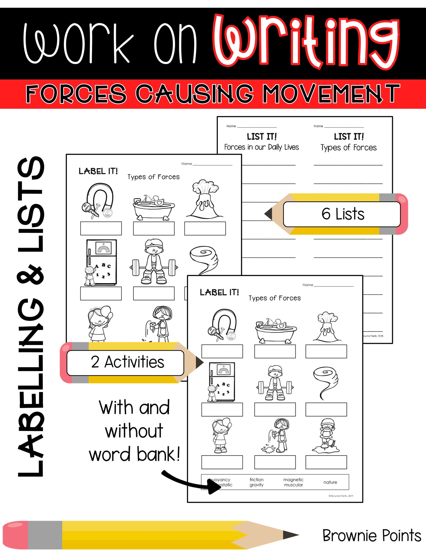 Work on Writing - Forces Causing Movement