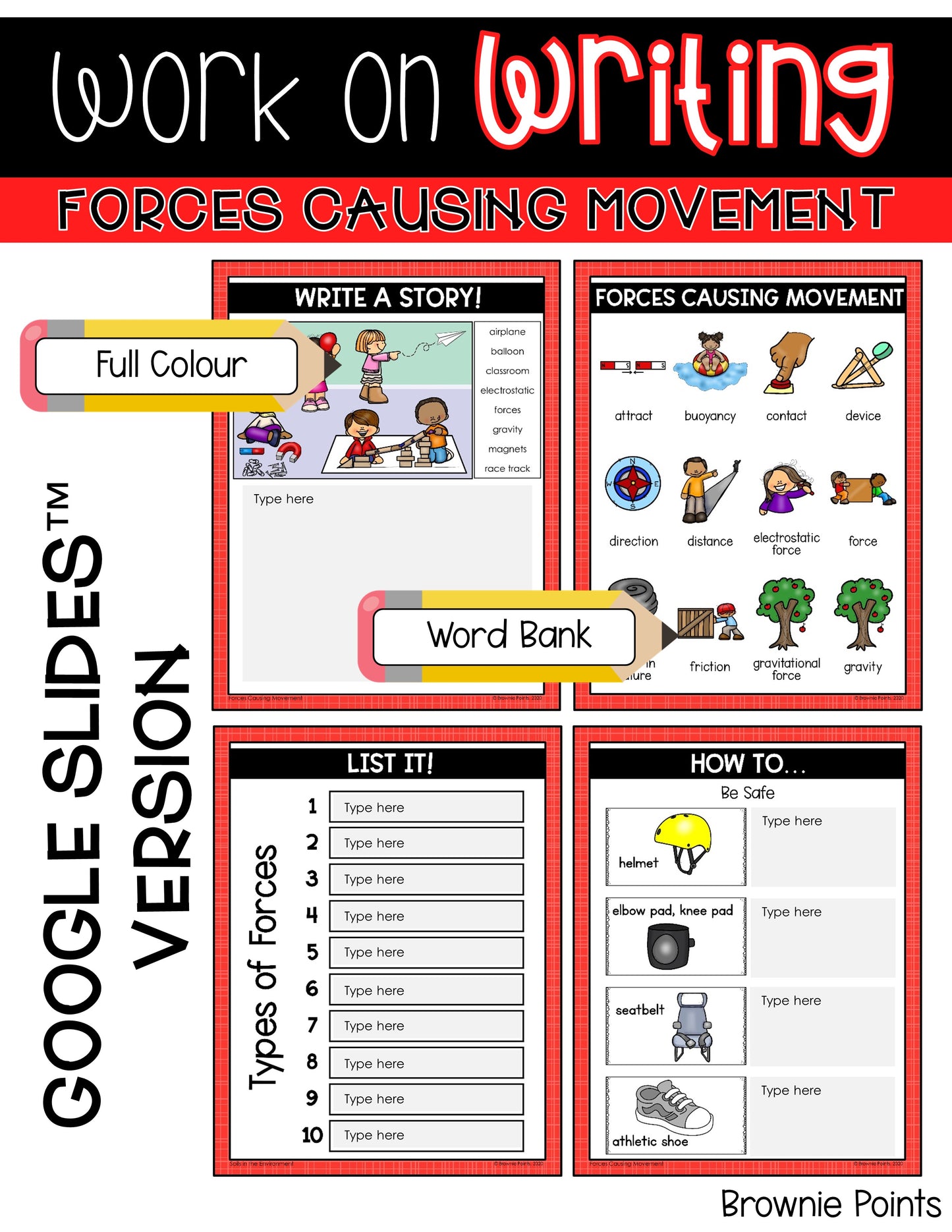 Work on Writing - Forces Causing Movement