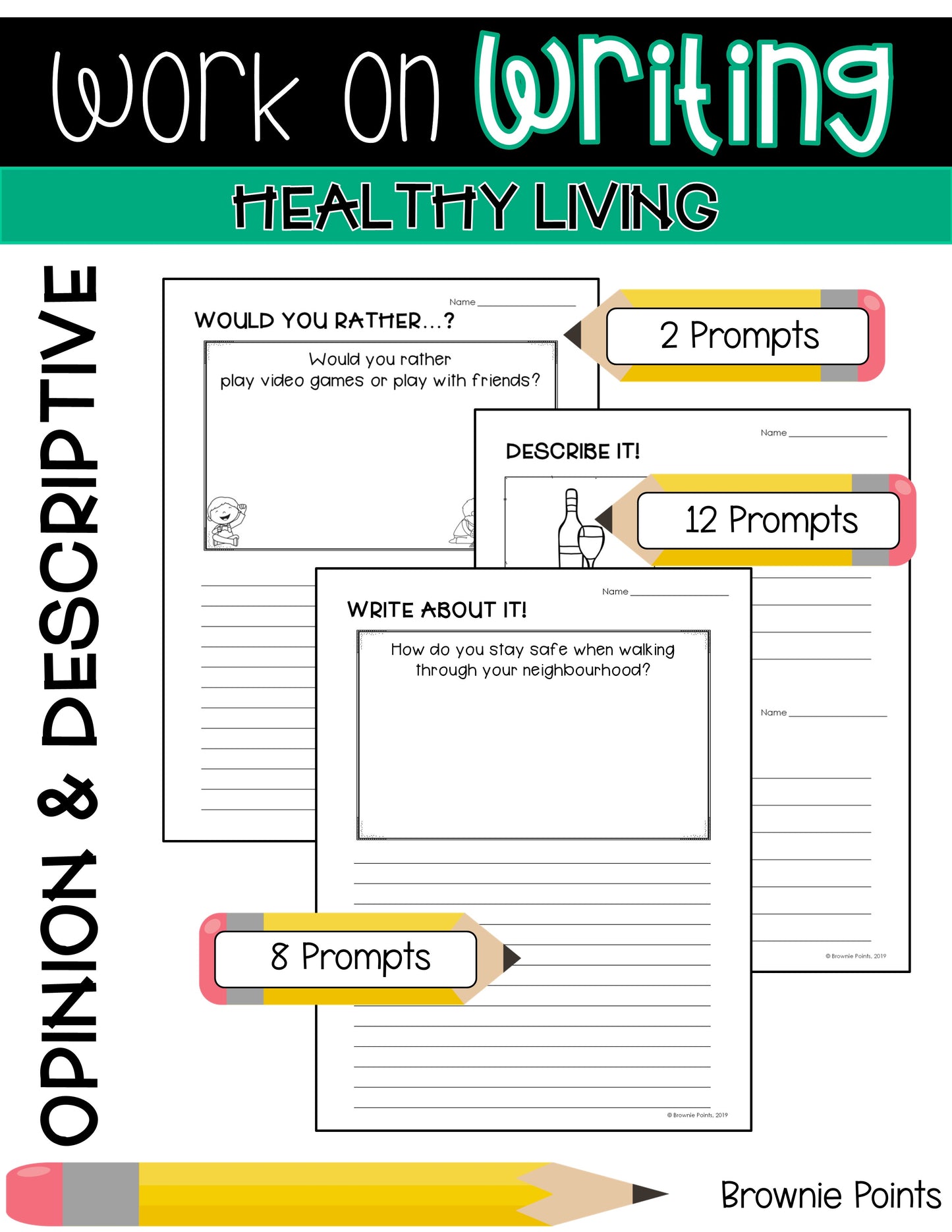 Work on Writing - Healthy Living (Grade 3)