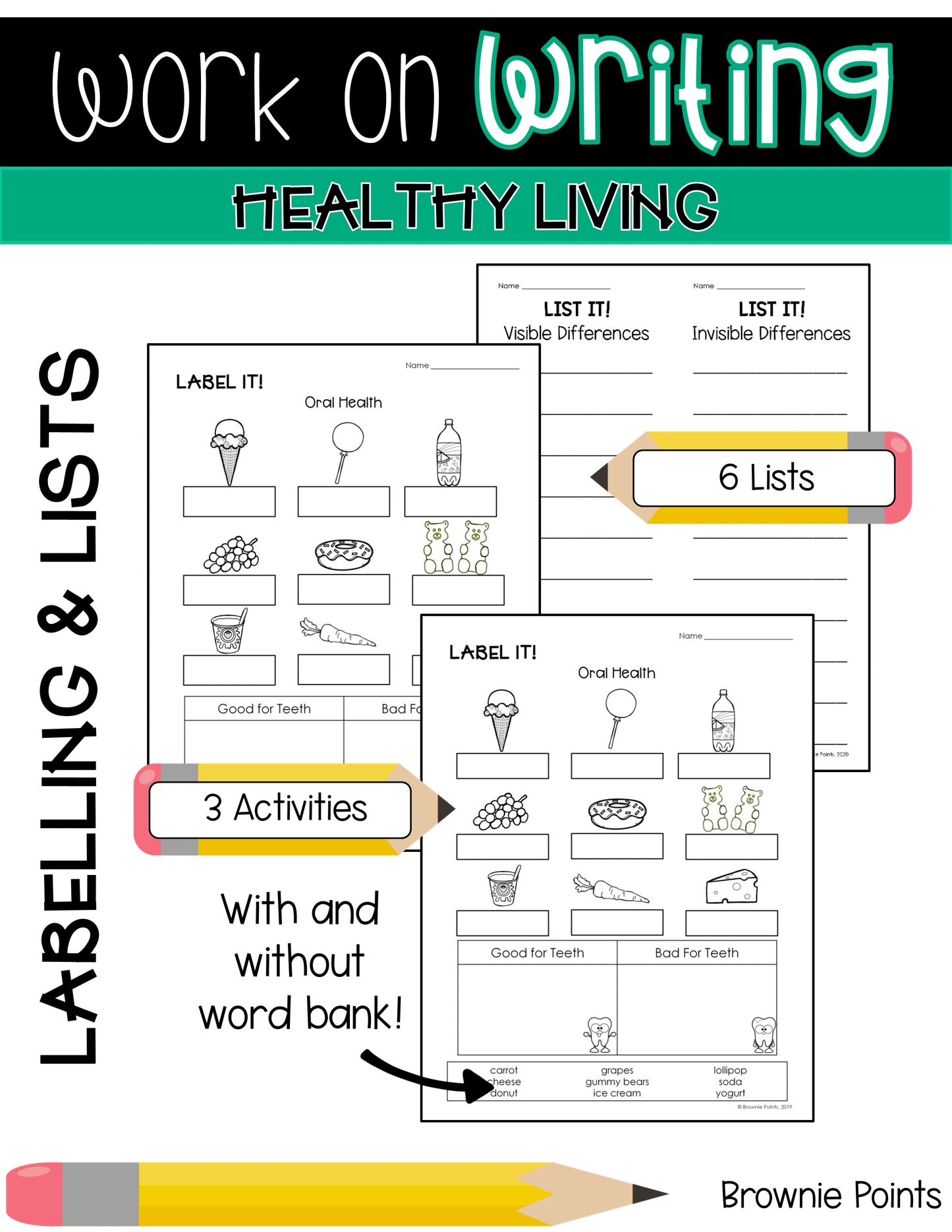 Work on Writing - Healthy Living (Grade 3)