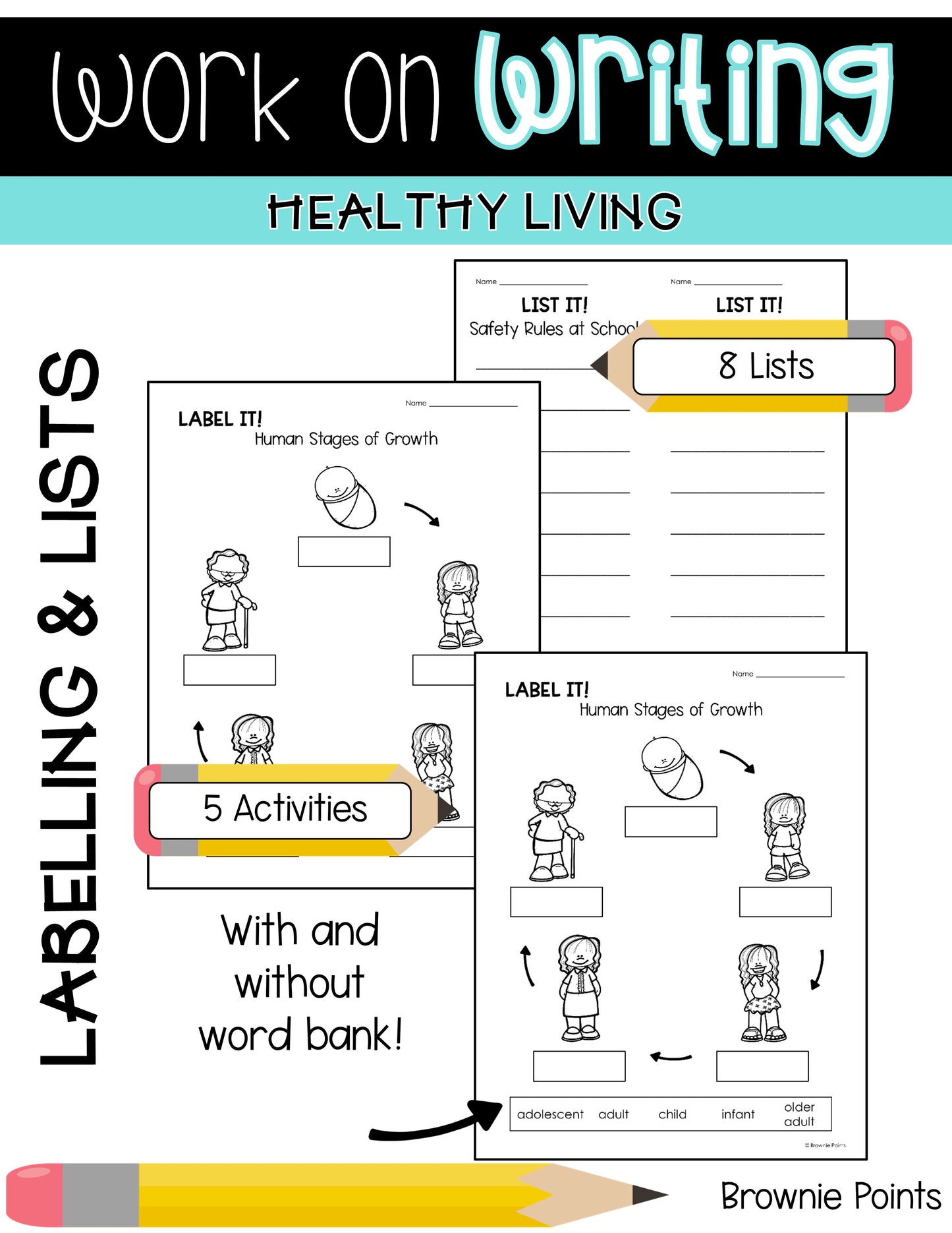 Work on Writing - Healthy Living (Grade 2)