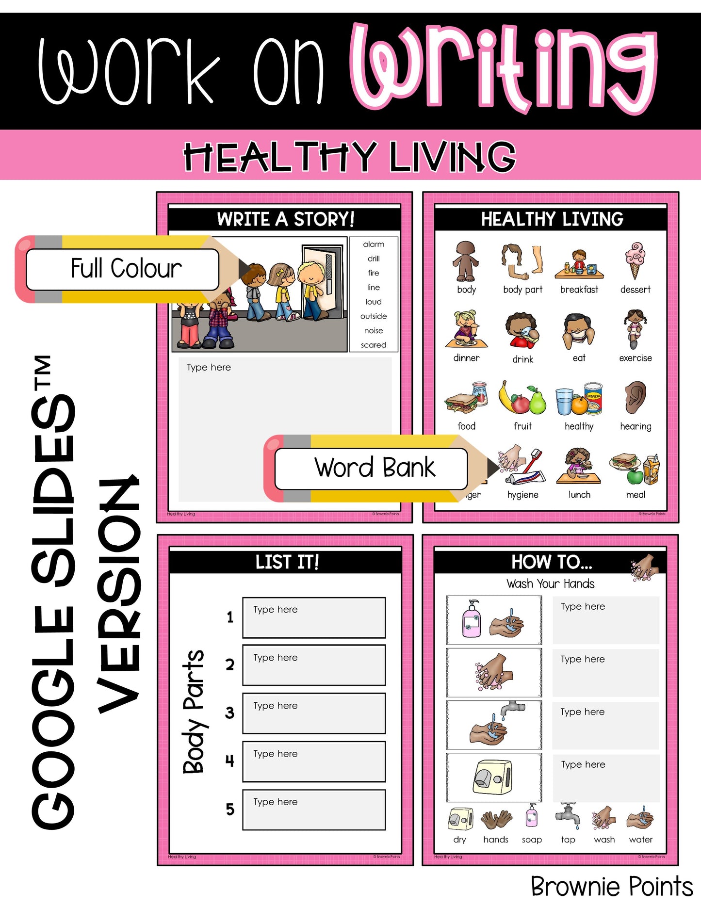 Work on Writing - Healthy Living (Grade 1)