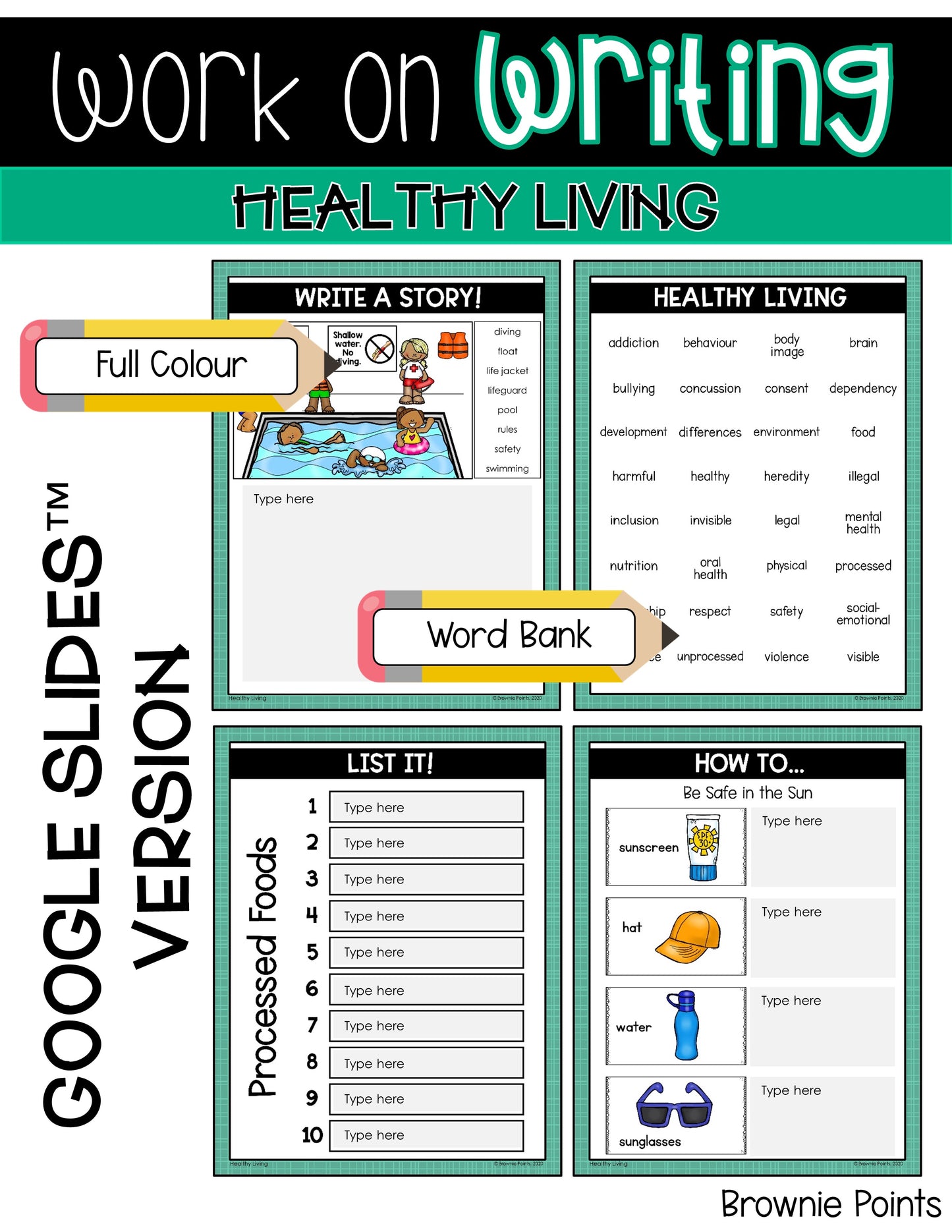 Work on Writing - Healthy Living (Grade 3)