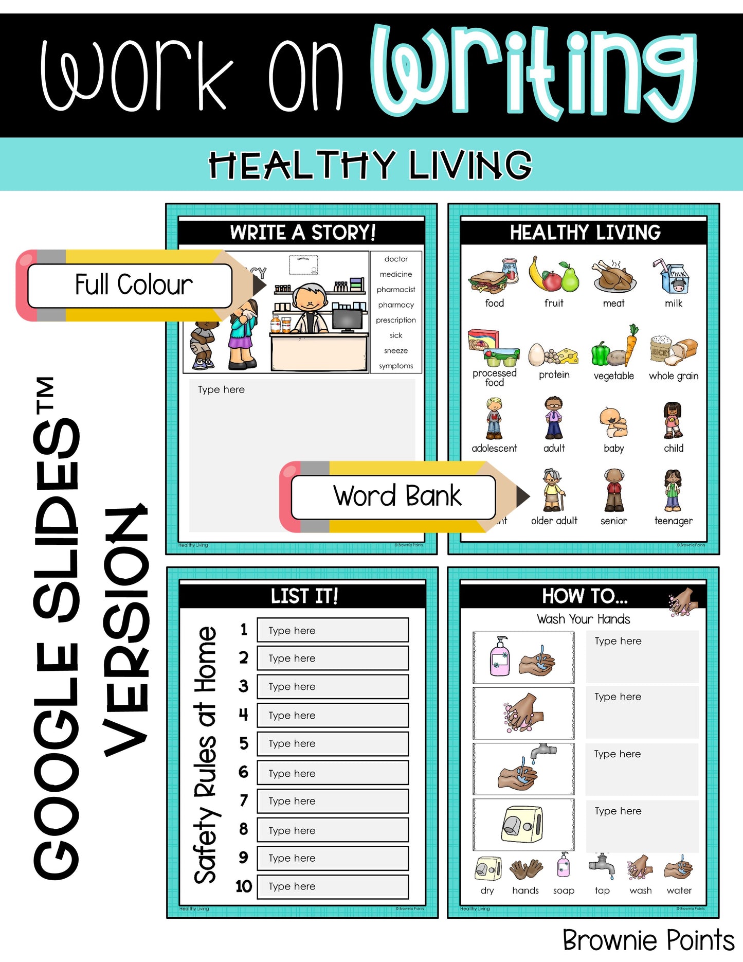 Work on Writing - Healthy Living (Grade 2)