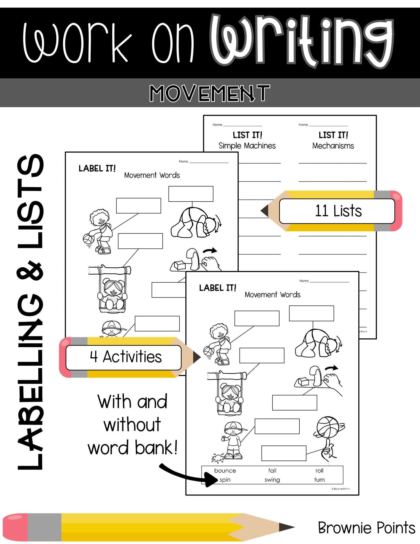 Work on Writing - Simple Machines and Movement